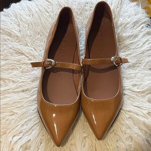 AEROSOLES Women's Brown Mary Jane Flats size 8.5